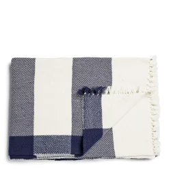 Online Daylesford Organic Abbey Stripe Blanket Navy