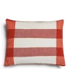 New Daylesford Organic Abbey Stripe Cushion Fox Red