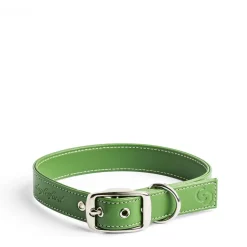 Daylesford Organic Apple Leather Collar Green