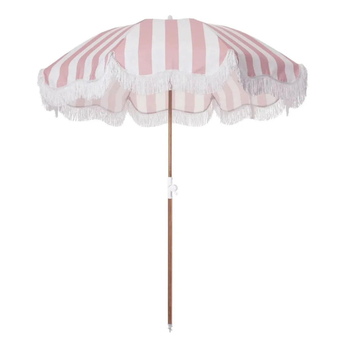 New Daylesford Organic Beach Umbrella Pink Stripe