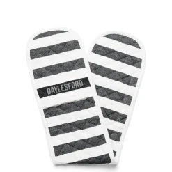 Online Daylesford Organic Black & White Stripe Double Oven Glove