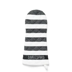 Clearance Daylesford Organic Black & White Stripe Oven Glove