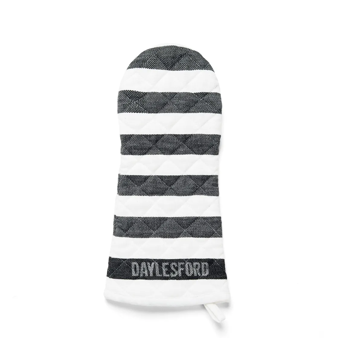 Clearance Daylesford Organic Black & White Stripe Oven Glove