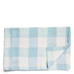 Hot Daylesford Organic Blue & White Check Tablecloth