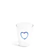 Sale Daylesford Organic Blue Heart Glass
