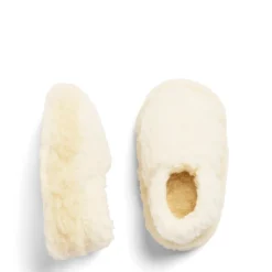 New Daylesford Organic Children's Slippers Natural Wool