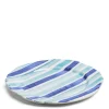 Sale Daylesford Organic Circus Stripe Blue Charger Plate
