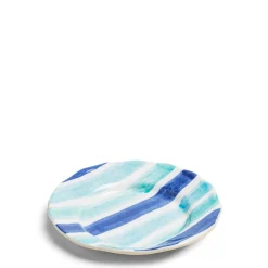 Hot Daylesford Organic Circus Stripe Blue Side Plate