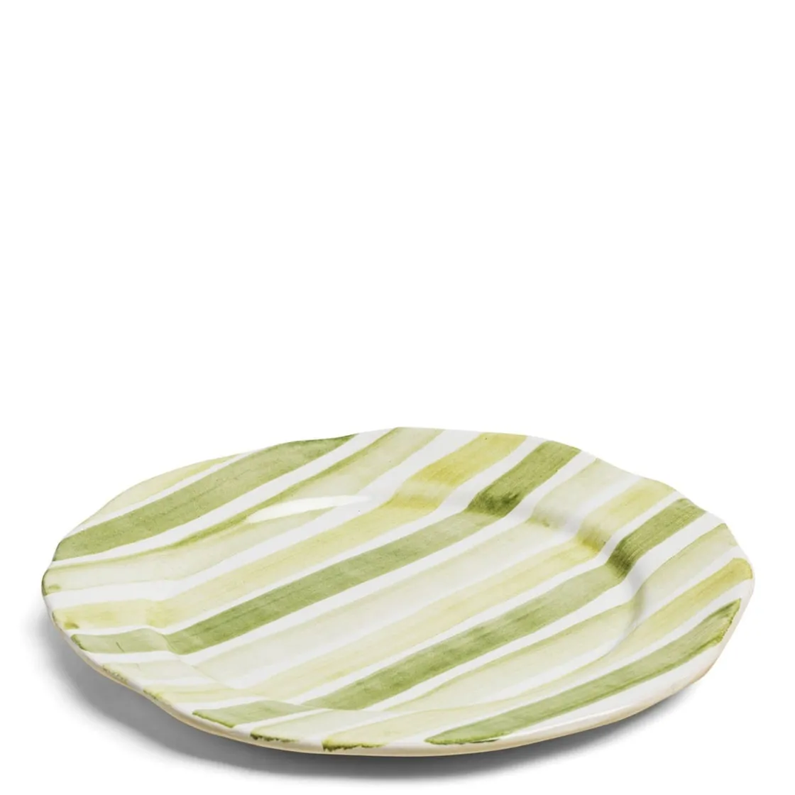 Hot Daylesford Organic Circus Stripe Green Charger Plate