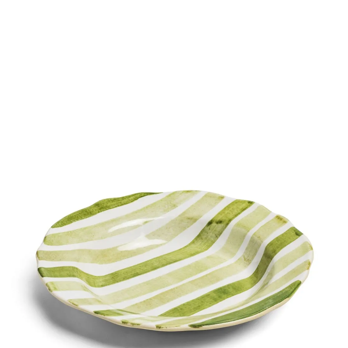 Clearance Daylesford Organic Circus Stripe Green Large Bowl