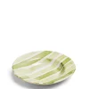 Daylesford Organic Circus Stripe Green Shallow Bowl