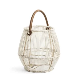 Sale Daylesford Organic Cove Lantern White Wash Small