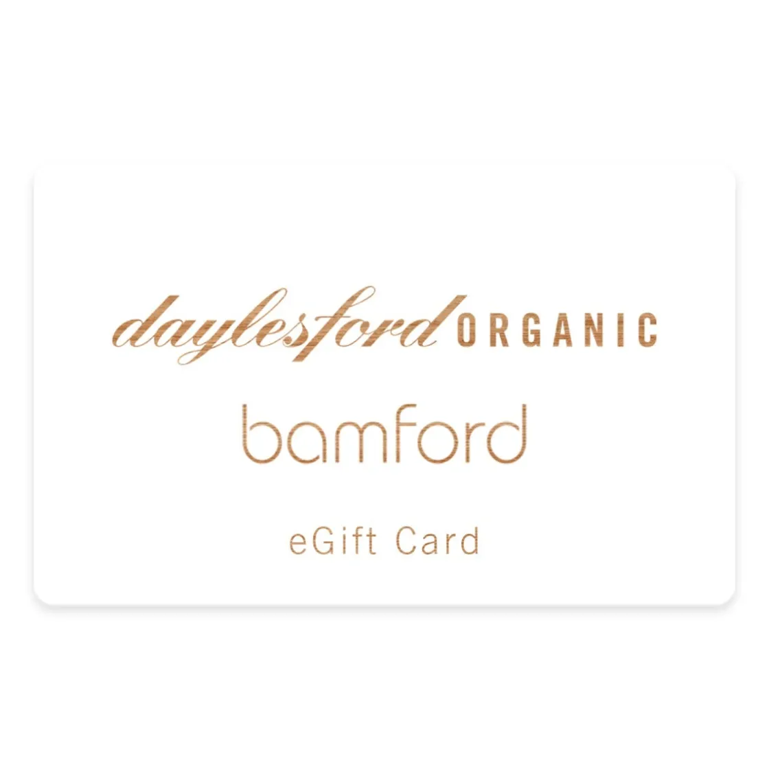 Online Daylesford Organic Daylesford & Bamford eGift Card