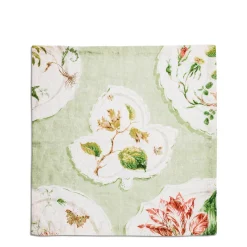 Clearance Daylesford Organic Daylesford x Colefax Quince Garden Napkin in Green With Hazel