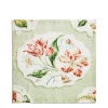 Clearance Daylesford Organic Daylesford x Colefax Quince Garden Napkin in Green With Tulips