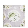 Hot Daylesford Organic Daylesford x Colefax Quince Garden Napkin in Lilac With Fern