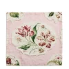 Clearance Daylesford Organic Daylesford X Colefax Quince Garden Napkin in Pink with Tulip