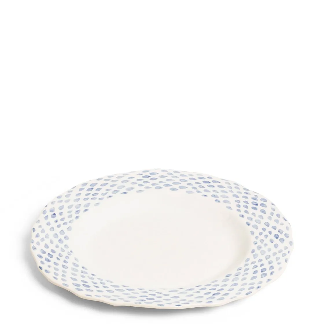 Outlet Daylesford Organic Dot Dinner Plate Blue