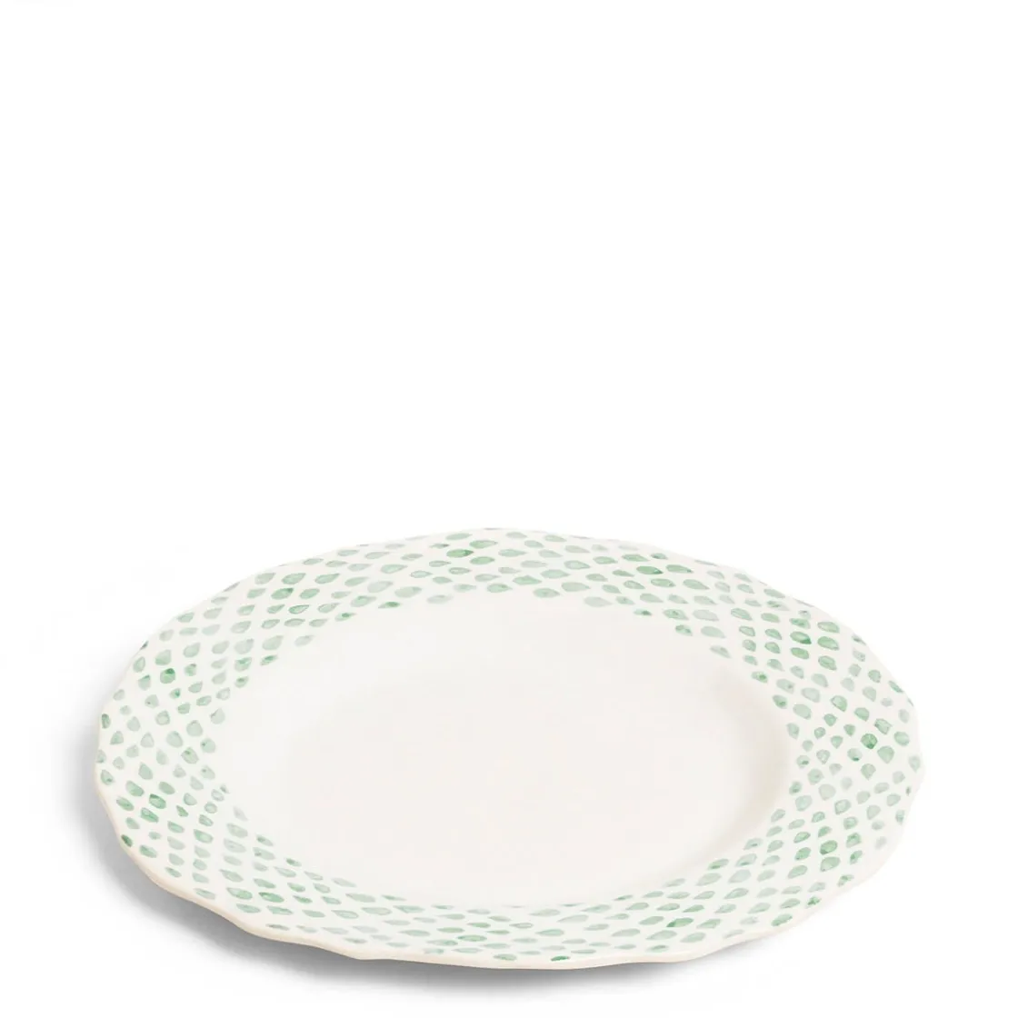 Daylesford Organic Dot Dinner Plate Green