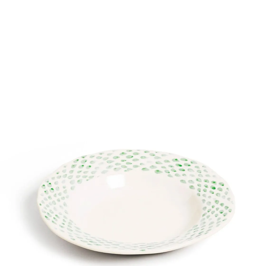 Clearance Daylesford Organic Dot Pasta Bowl Green