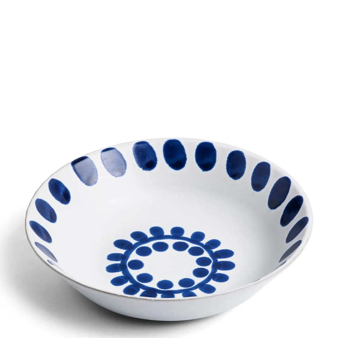 New Daylesford Organic Galley Sunflower Blue Large Bowl