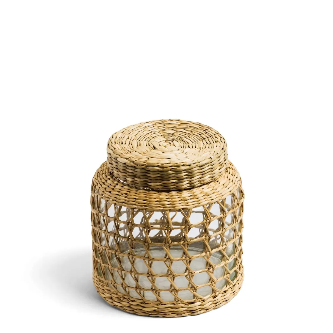 Hot Daylesford Organic Glass Pot with Weave Medium