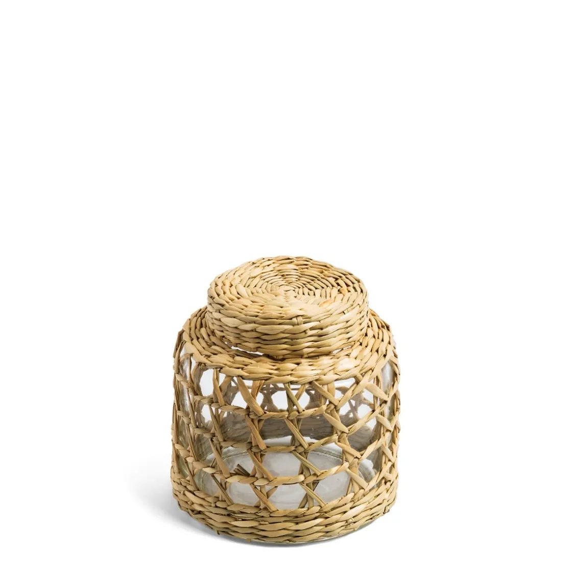Daylesford Organic Glass Pot with Weave Small