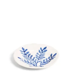 Clearance Daylesford Organic Leaf Side Plate Blue