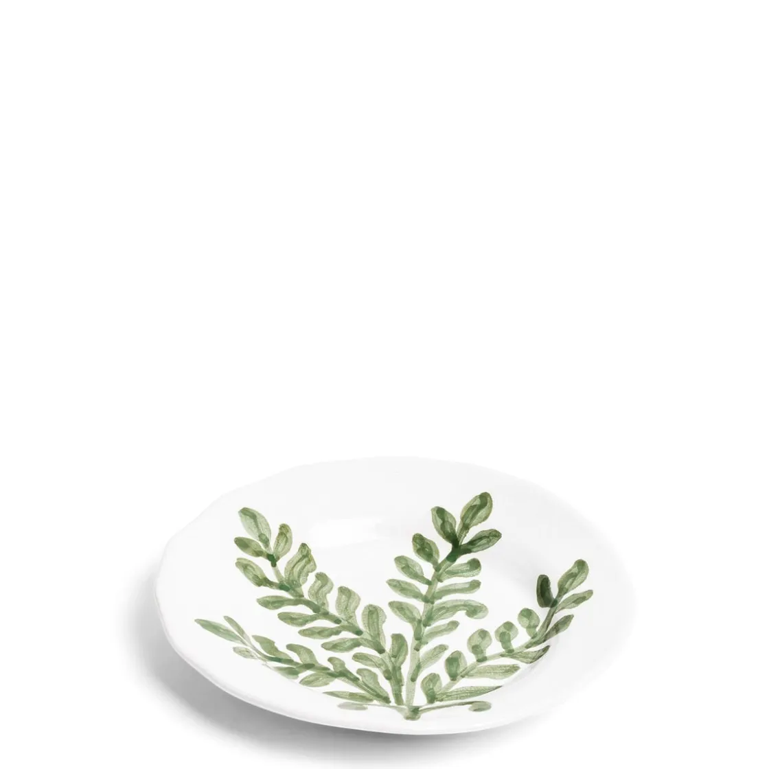 New Daylesford Organic Leaf Side Plate Green