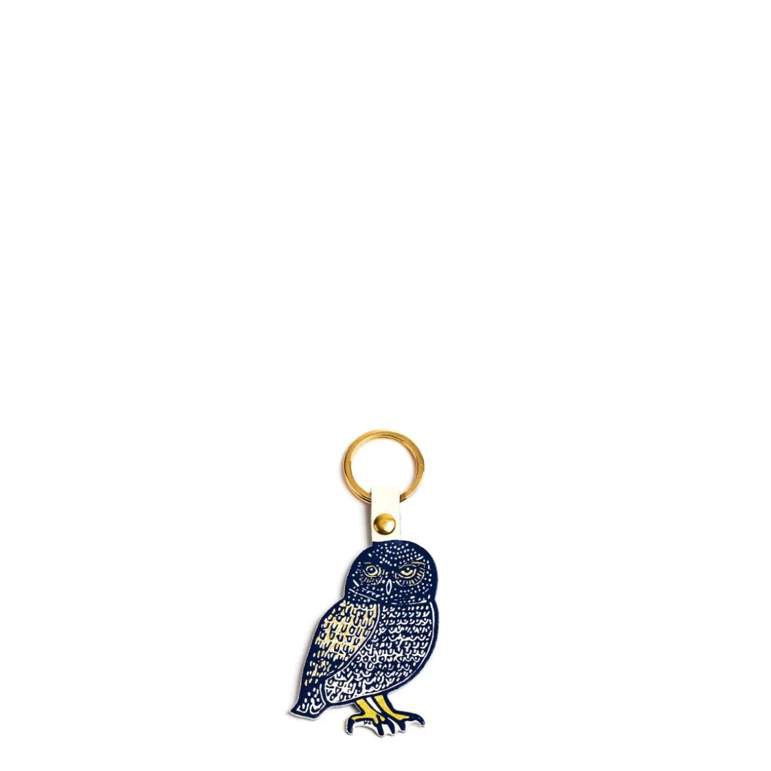 Outlet Daylesford Organic Leather Owl Keyring