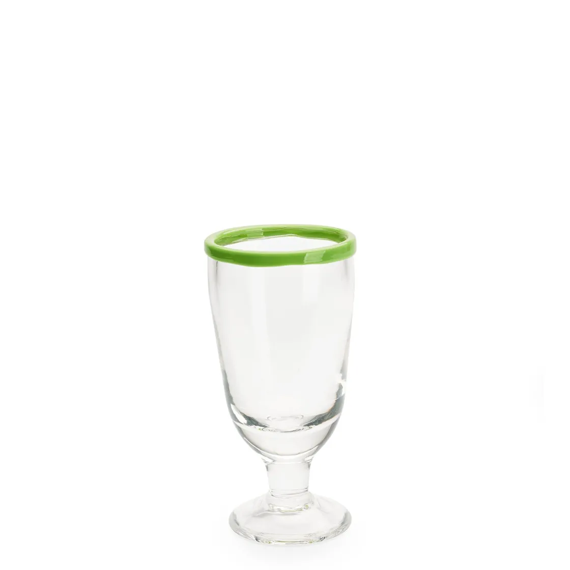 Clearance Daylesford Organic Ledbury Wine Glass Green Tipped