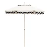New Daylesford Organic Market Umbrella White Scallop