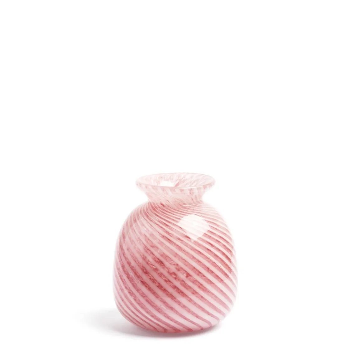 New Daylesford Organic Miro Pink Spiral Stripe Vase