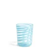 Best Daylesford Organic Murano Light Blue Spiral Stripe Glass