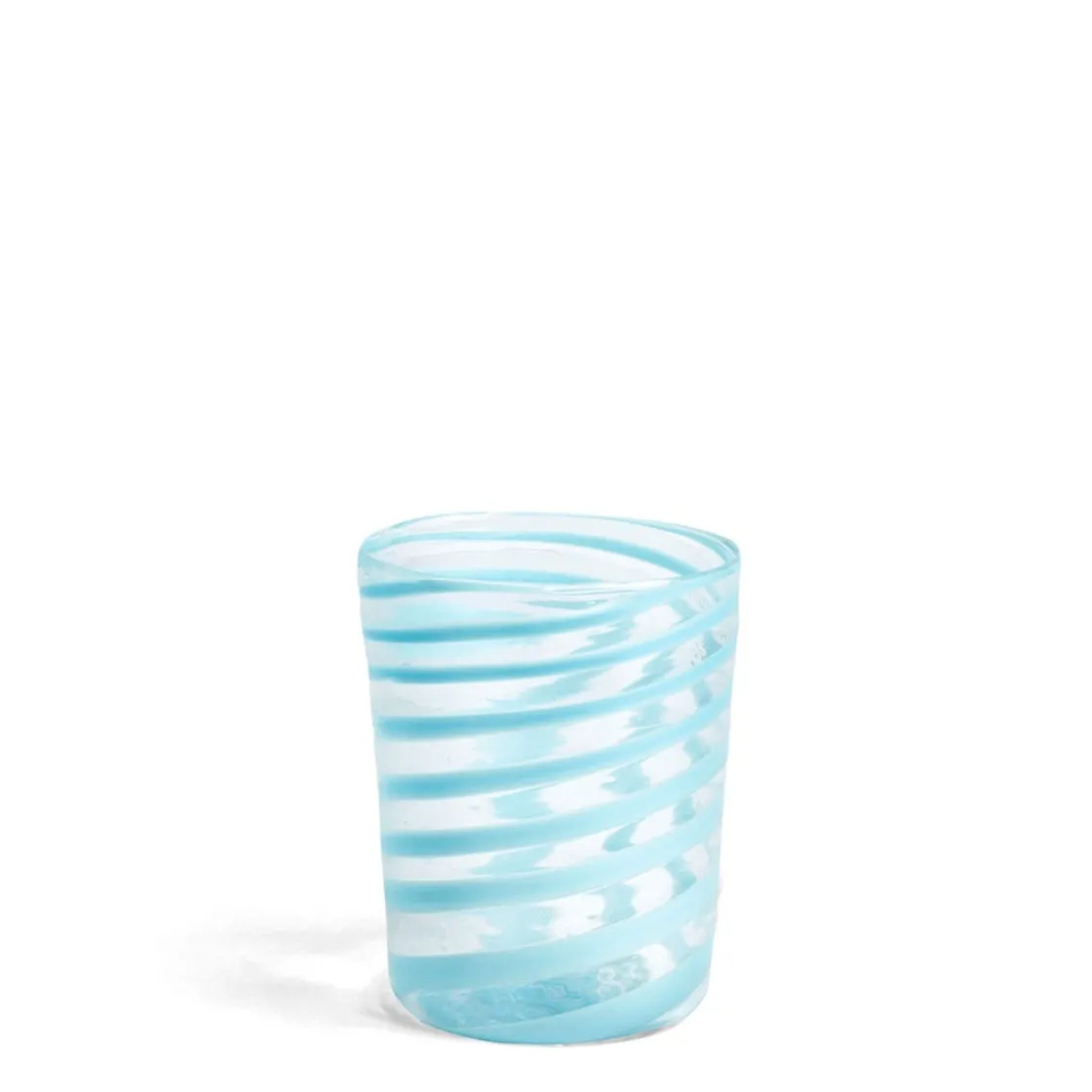 Best Daylesford Organic Murano Light Blue Spiral Stripe Glass