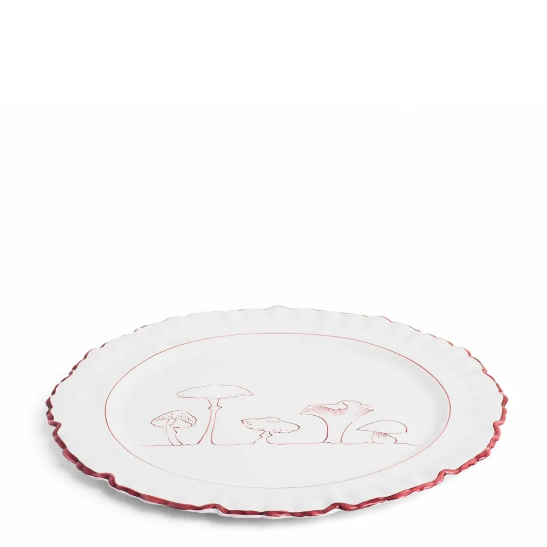 Daylesford Organic Mushroom Dance Plate Claret