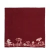 Hot Daylesford Organic Mushroom Napkin Claret