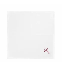 Clearance Daylesford Organic Mushroom Napkin Parasol Claret