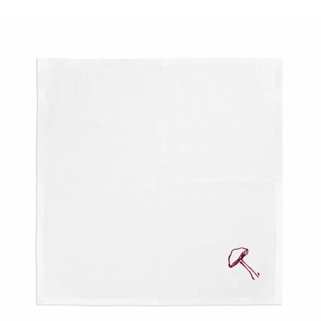 Clearance Daylesford Organic Mushroom Napkin Parasol Claret