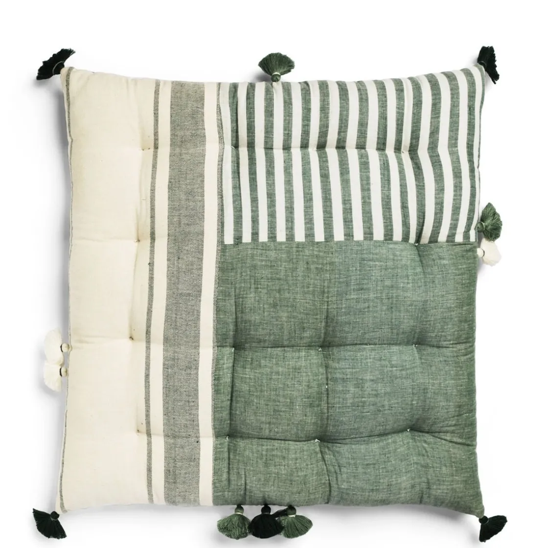 Best Daylesford Organic Nila Dhaba Green Cushion