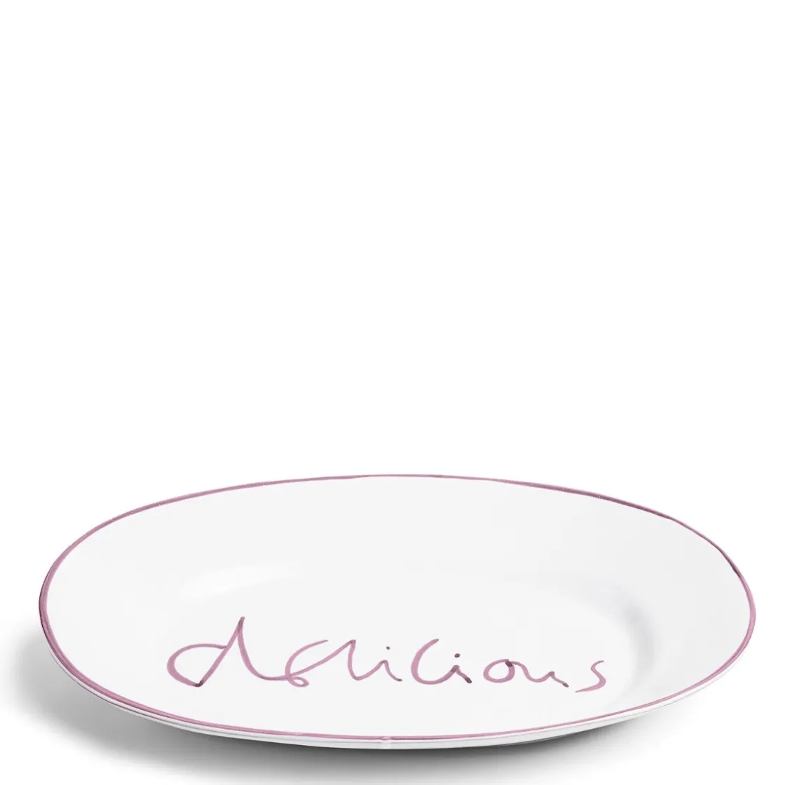 Clearance Daylesford Organic Oddington Delicious Platter Oval Lilac Ceramic