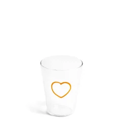 Best Daylesford Organic Orange Heart Glass