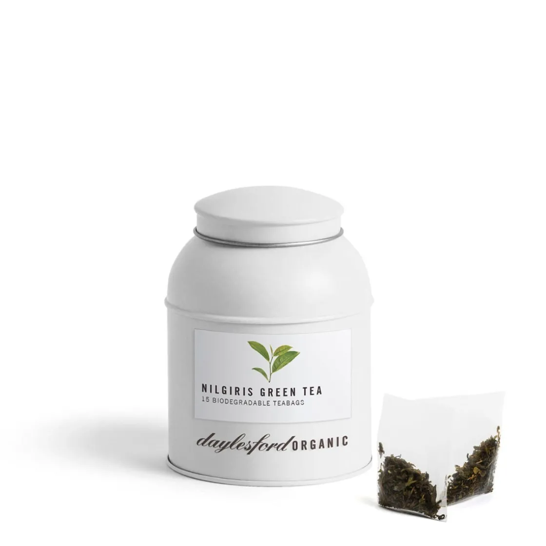 Clearance Daylesford Organic Organic Nilgiris Green Tea Bags In Caddy