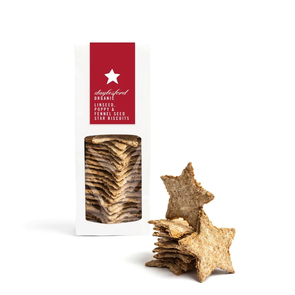 Outlet Daylesford Organic Organic Seeded Star Savoury Biscuits