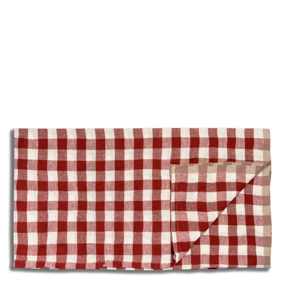 Best Daylesford Organic Portobello Gingham Tablecloth Red