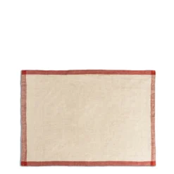 Best Daylesford Organic Portobello Tea Towel Red