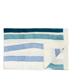 Clearance Daylesford Organic Rigato Blue Tablecloth