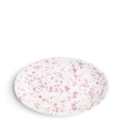 Daylesford Organic Solstice Splatter Oval Dish Lilac Ceramic