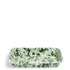Online Daylesford Organic Splatter Large Rectangular Dish Green Enamel