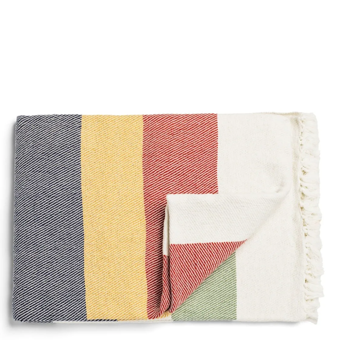 Outlet Daylesford Organic Trappers Multi Stripe Blanket